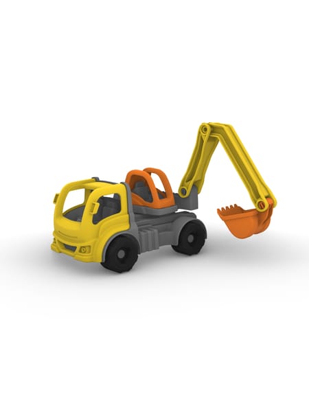 Classic truck with crane - L: 20 cm